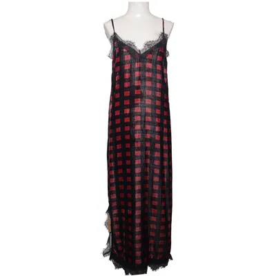 Maxi dress (Red, Black) from Jadicted Silk, Viscose