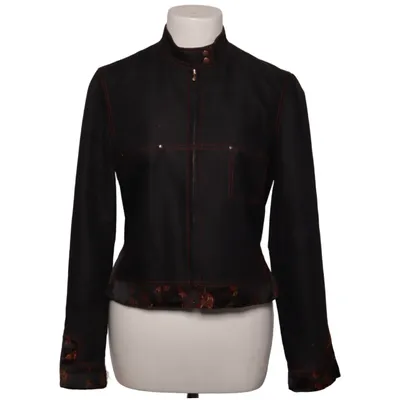 Jakke (Sort) fra Alain Manoukian Acetat, Bomuld, Elastan, Polyester
