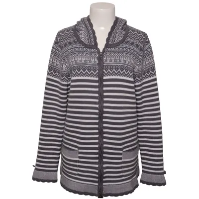 Cardigan (Gray, White) from Sorgenfri Cotton
