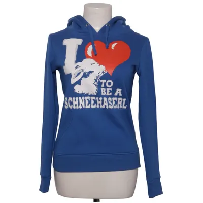 Hoodie (Blue, Multicolored) from Madonna Cotton, Polyester
