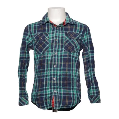 Chemise en flanelle (Bleu, Vert) de DP Am Coton