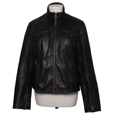 Leather jacket (Black) from Helium Leather, Polyester