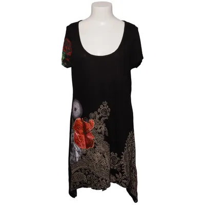 Kjole (Sort, Flerfarvet) fra Desigual Bomuld, Viscose