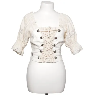 Dirndlblus (Vit, Beige) från Stockerpoint Linne