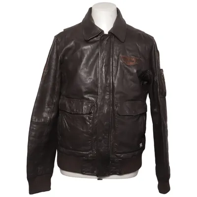 Leren jack (Bruin) van KTM Katoen, Leer, Polyester