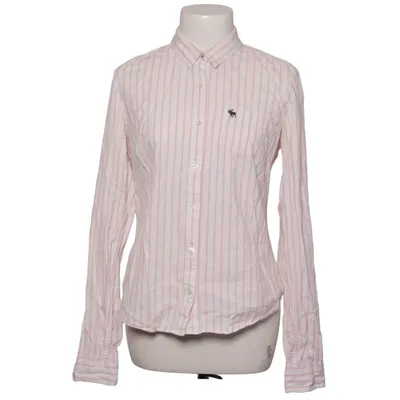Shirt (White, Pink) from Abercrombie & Fitch Cotton, Elastane
