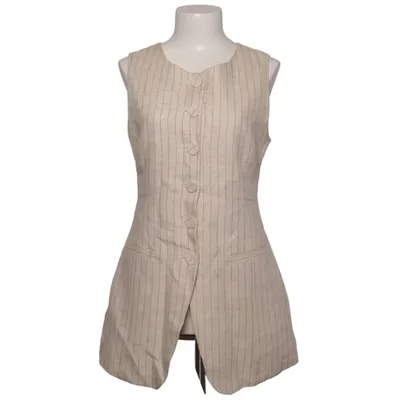 Väst (Beige) från H&M Premium Quality Linne, Polyester