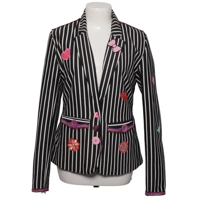 Blazer (Sort, Hvid, Flerfarvet) fra Casual Clothing Elastan, Polyester