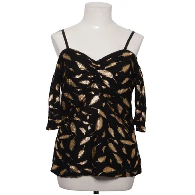 Top (Black, Gold) from Banned Retro Cotton, Elastane, Polyamide
