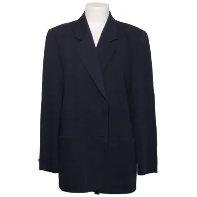 Blazer (Zwart) van Delmod Polyester, Viscose, Wol