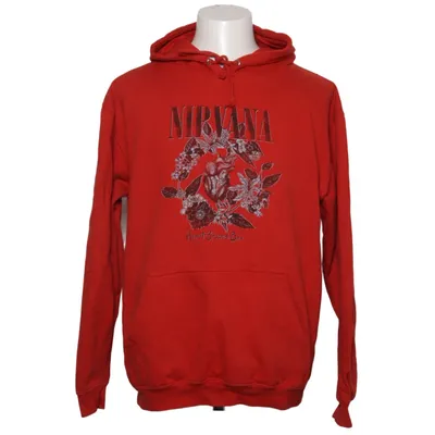 Huvtröja (Röd) från Nirvana Bomull, Polyester