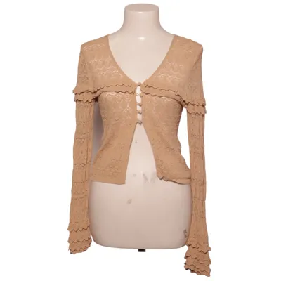 Cardigan (Beige) from Zara Polyamide, Viscose