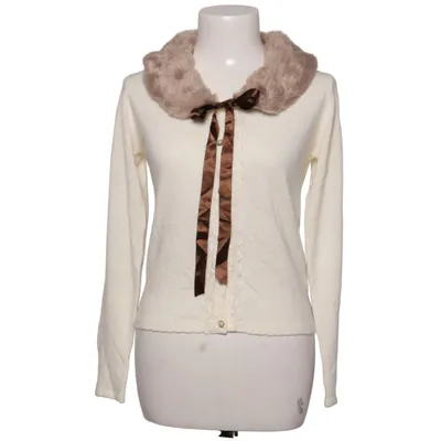 Cardigan (Blanc, Marron) de Axes Femme Acrylique, Polyester