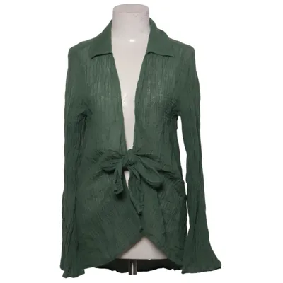 Wrap blouse (Green) from Monday Linen