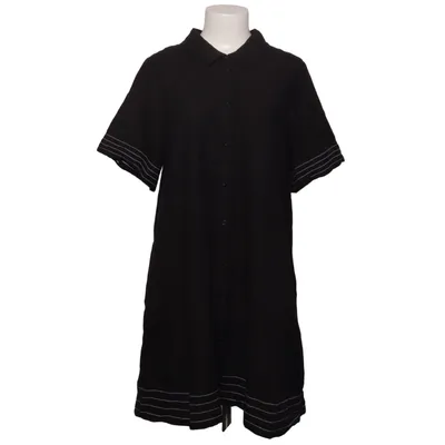 Robe chemise (Noir) de Léa Coton, Lin, Viscose