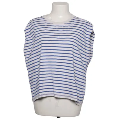 T-shirt (Blå, Vit) från ABA Bomull, Elastan