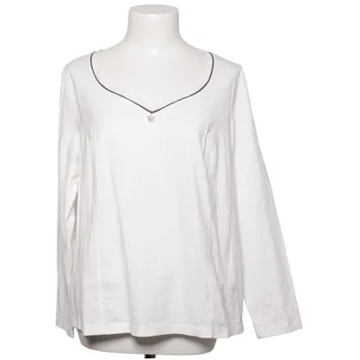 Langærmet t-shirt (Hvid) fra Anna Aura Bomuld, Elastan