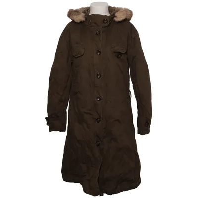 Parka (Vert) de IKKS Coton, Fibre métallique, Polyester, Fourrure de lapin