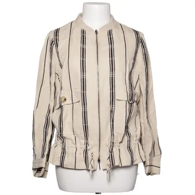 Blouson (Beige, Noir) de Tory Burch Lin, Soie, Viscose