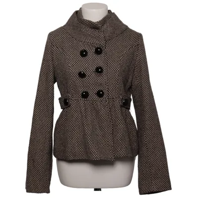 Veste (Noir, Beige) de Attentif Polyester, Laine