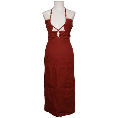 Robe (Rouge, Marron) de Sézane Lin, Lyocell, Viscose
