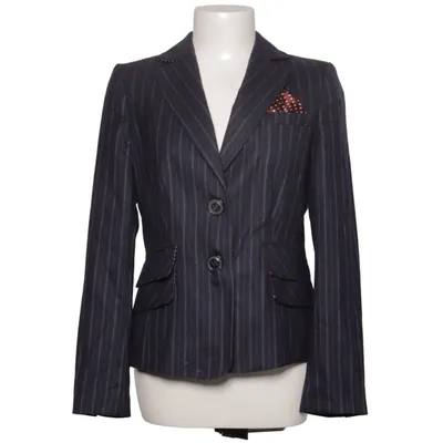 Blazer (Bleu) de Thomas Rath Cupro, Élasthane, Laine
