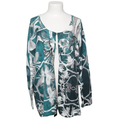Cardigan (Vert, Gris, Blanc) de Samoon by Gerry Weber Coton, Soie