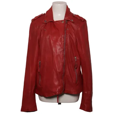 Bikerjacka (Röd) från Ricano Skinn, Polyester