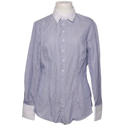Shirt (Blue, White) from Hawes & Curtis Cotton