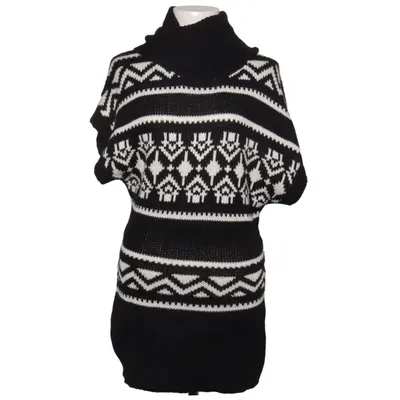 Dress (Black, White) from Fashion Elle Polyamide, Wool