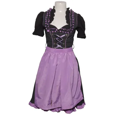 Dirndl (Svart, Lila) från Distler Bomull, Polyester