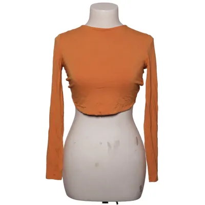 Crop top (Orange) de NA-KD Reborn Élasthane, Viscose