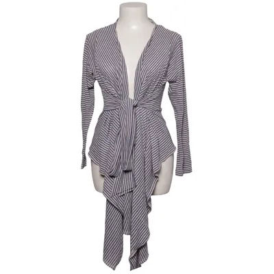 Wrap cardigan (Blue, Gray) from Avoca Anthology Cotton, Polyester
