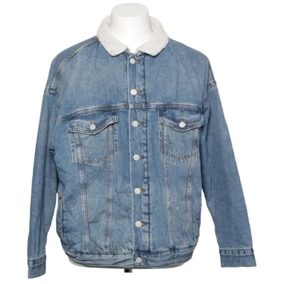 Fodrad jeansjacka (Blå, Vit) från &Denim by H&M Bomull, Polyester