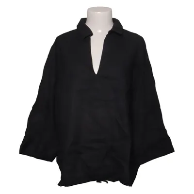 Blouse (Black) from H&M Premium Quality Cotton, Linen
