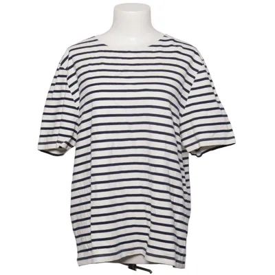 T-shirt (Vit, Blå) från Adolfo Dominguez Bomull, Elastan