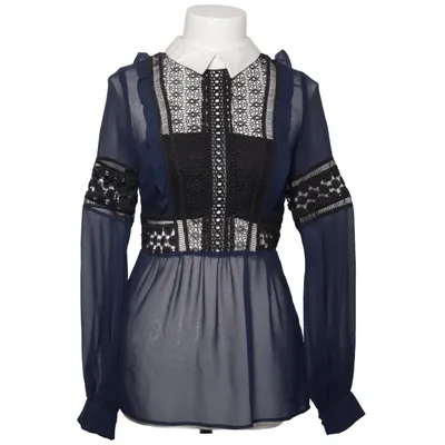 Blouse (Blauw, Zwart) van Self-Portrait