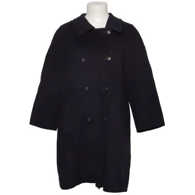 Manteau (Bleu) de Daks Cupro, Nylon, Laine