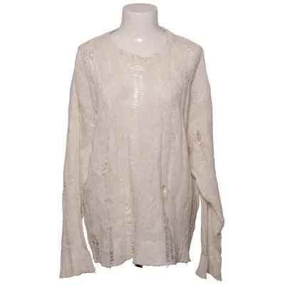 Sweater (White) from Urban Outfitters Acrylic, Polyester