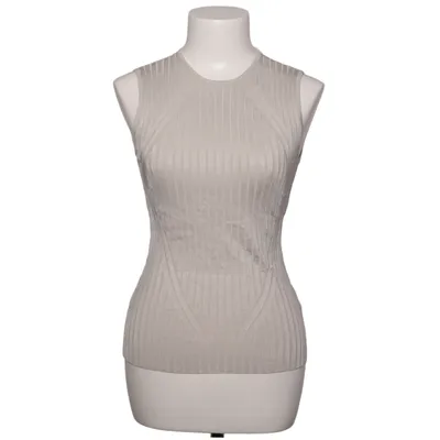 Top (Gray, Beige) from H&M Modern Classic Polyamide, Viscose