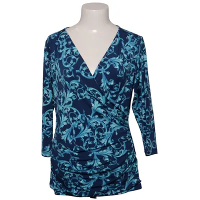 Omlottblus (Blå, Flerfärgad) från Carmen Marc Valvo Elastan, Polyester