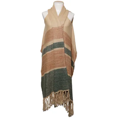 Poncho (Beige, Grön, Brun) från Ralph Lauren Linne, Silke