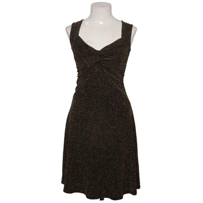 Dress (Black, Gold) from Dass & Co Elastane, Polyester