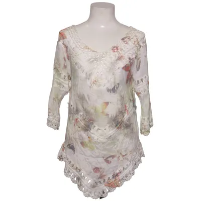 Beach dress (White, Multicolored) from Apricot Acrylic, Cotton, Polyester