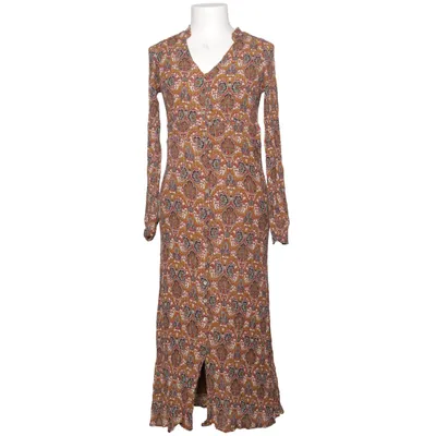 Kjole (Brun, Flerfarvet) fra Maison 123 Metallfiber, Silke, Viscose