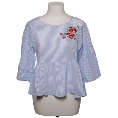 Blouse (Blue, White, Multicolored) from Fee Red Cotton, Polyester