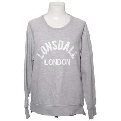 Collegetröja (Grå) från Lonsdale Bomull, Polyester