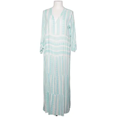 Maxikjole (Blå, Hvid) fra Jean Pascale Viscose