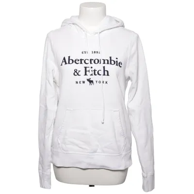 Hættetrøje (Hvid) fra Abercrombie & Fitch Bomuld, Polyester