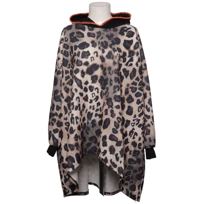 Capuchon sweater (Zwart, Beige, Meerkleurig) van Made in italy Katoen, Elastaan, Polyester